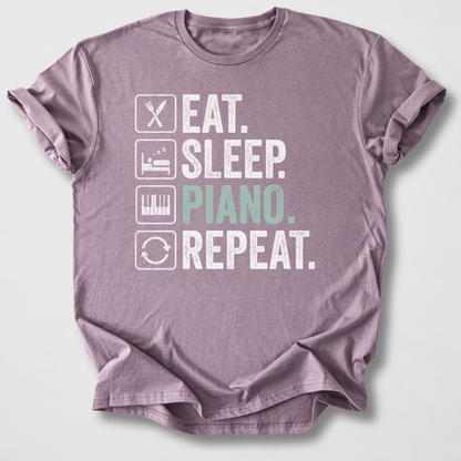 Eat Sleep Piano Repeat T-Shirt