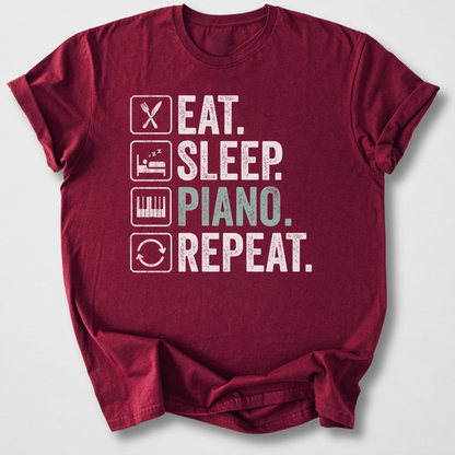 Eat Sleep Piano Repeat T-Shirt