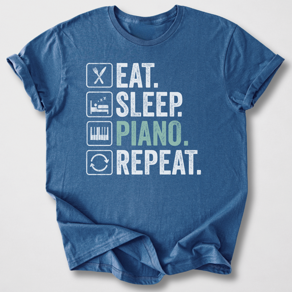 Eat Sleep Piano Repeat T-Shirt