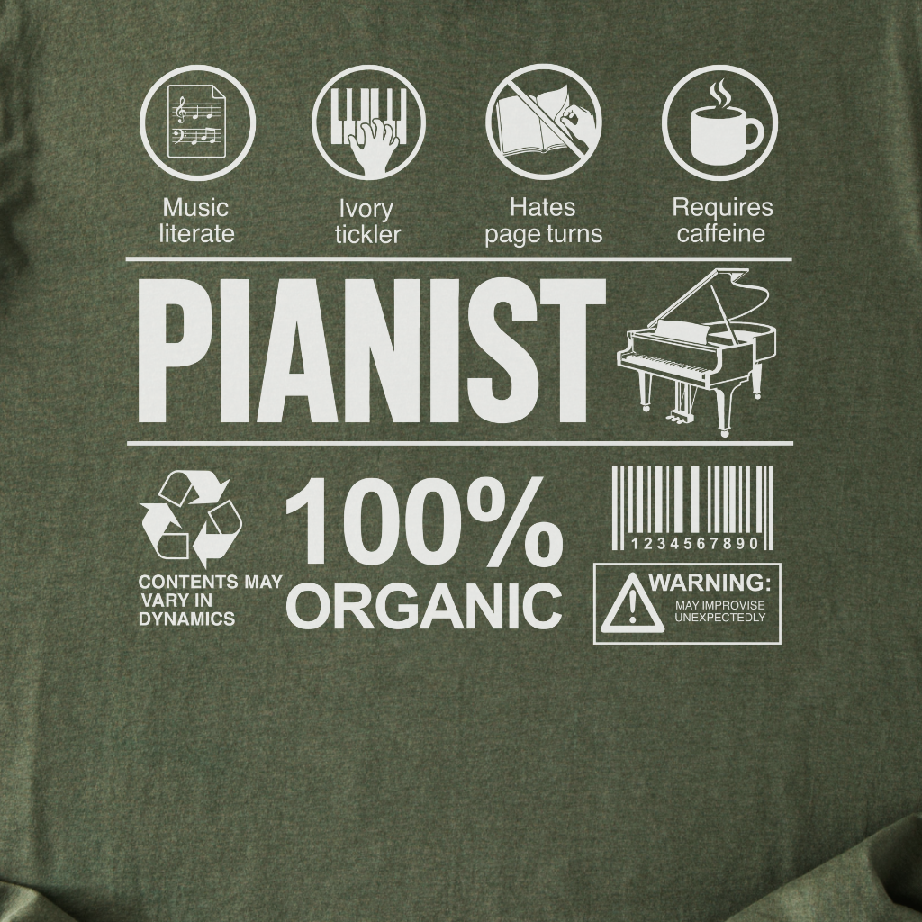 Pianist Label T-Shirt