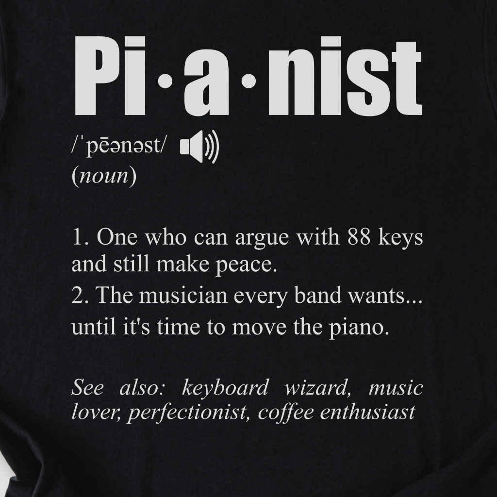 Pianist Definition T-Shirt