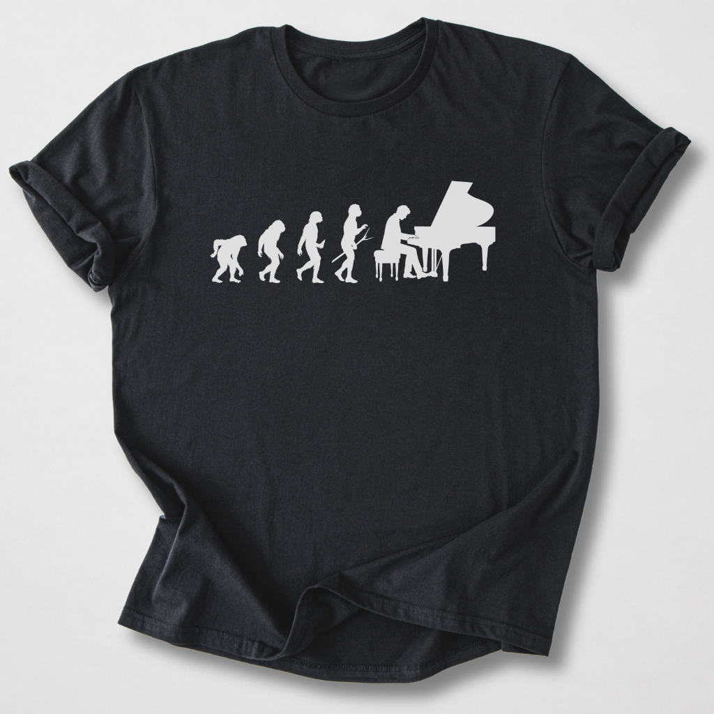 Piano Player Evolution T-Shirt
