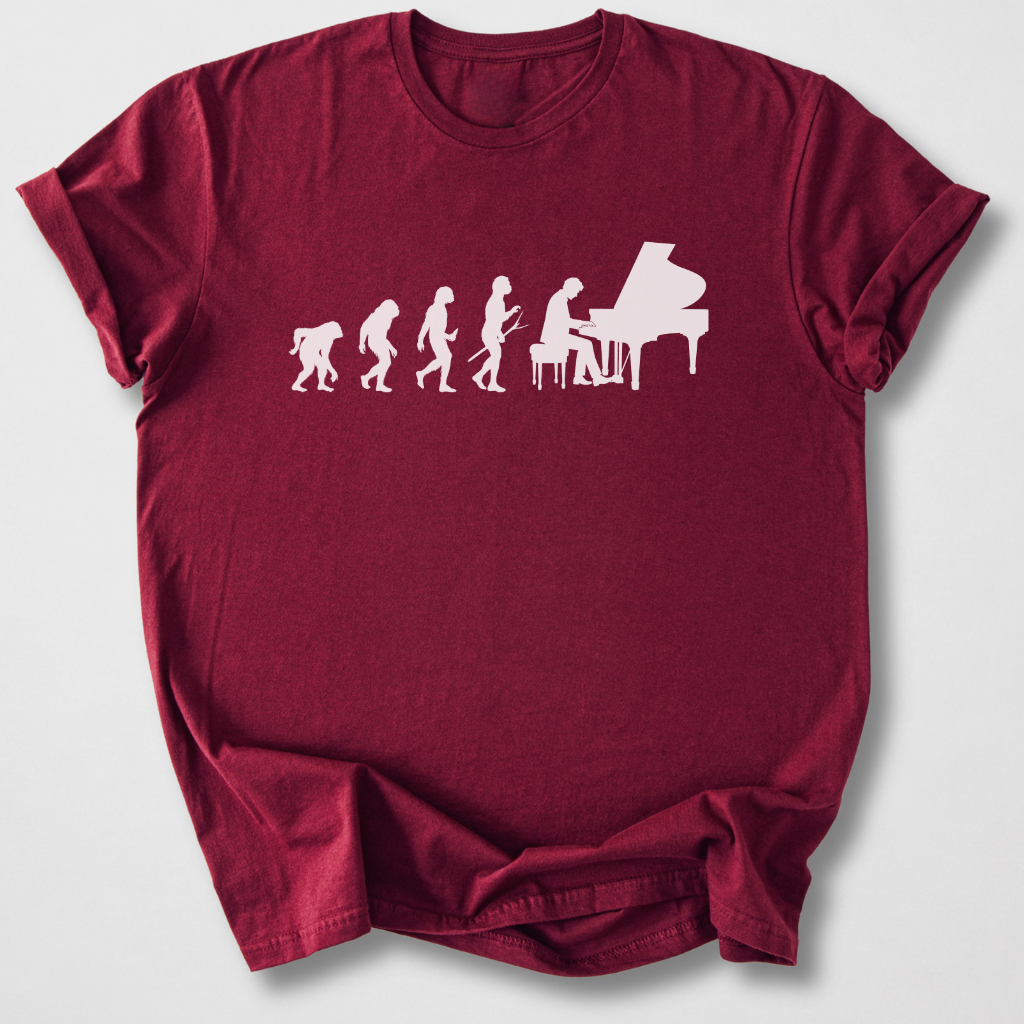 Piano Player Evolution T-Shirt