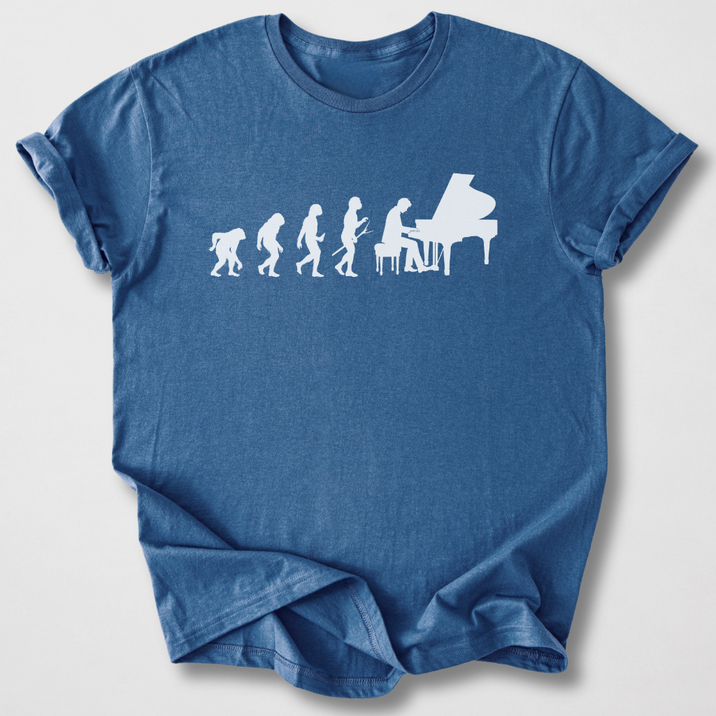 Piano Player Evolution T-Shirt