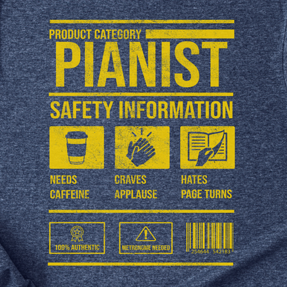 Pianist Safety T-Shirt