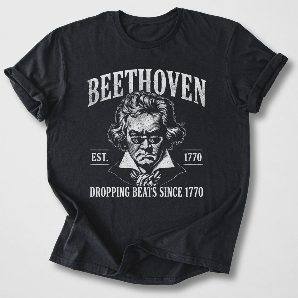 Beethoven Dropping Beats T-Shirt