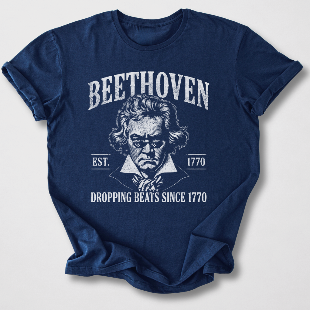 Beethoven Dropping Beats T-Shirt