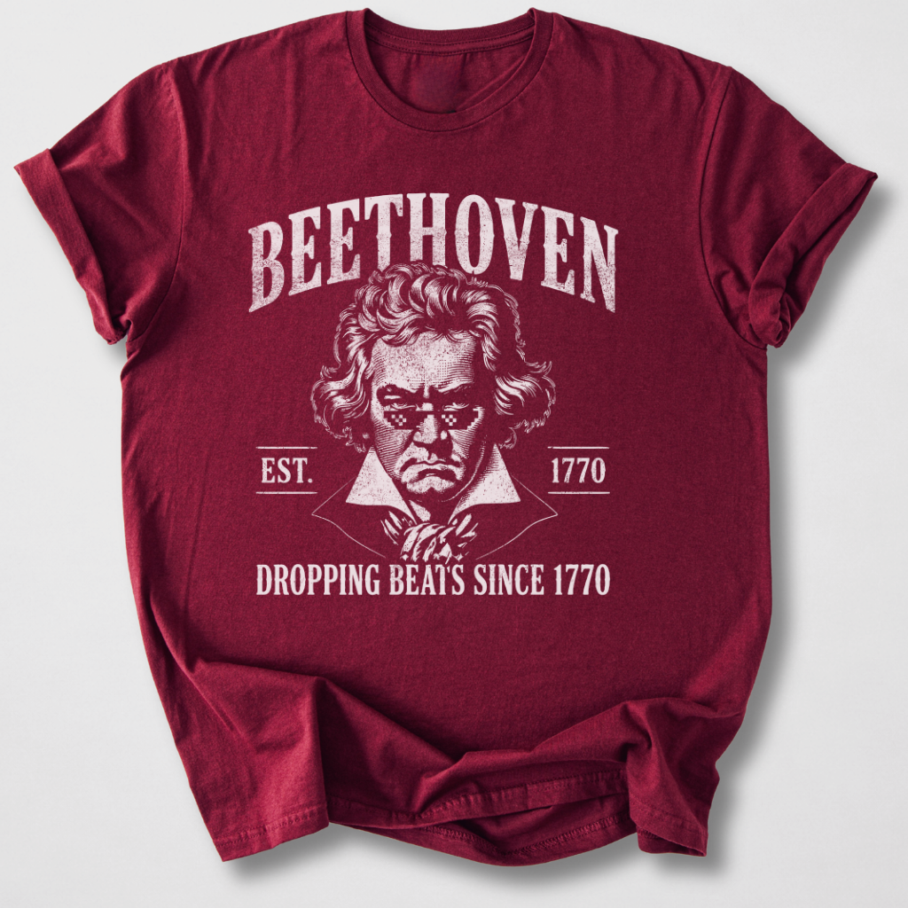 Beethoven Dropping Beats T-Shirt
