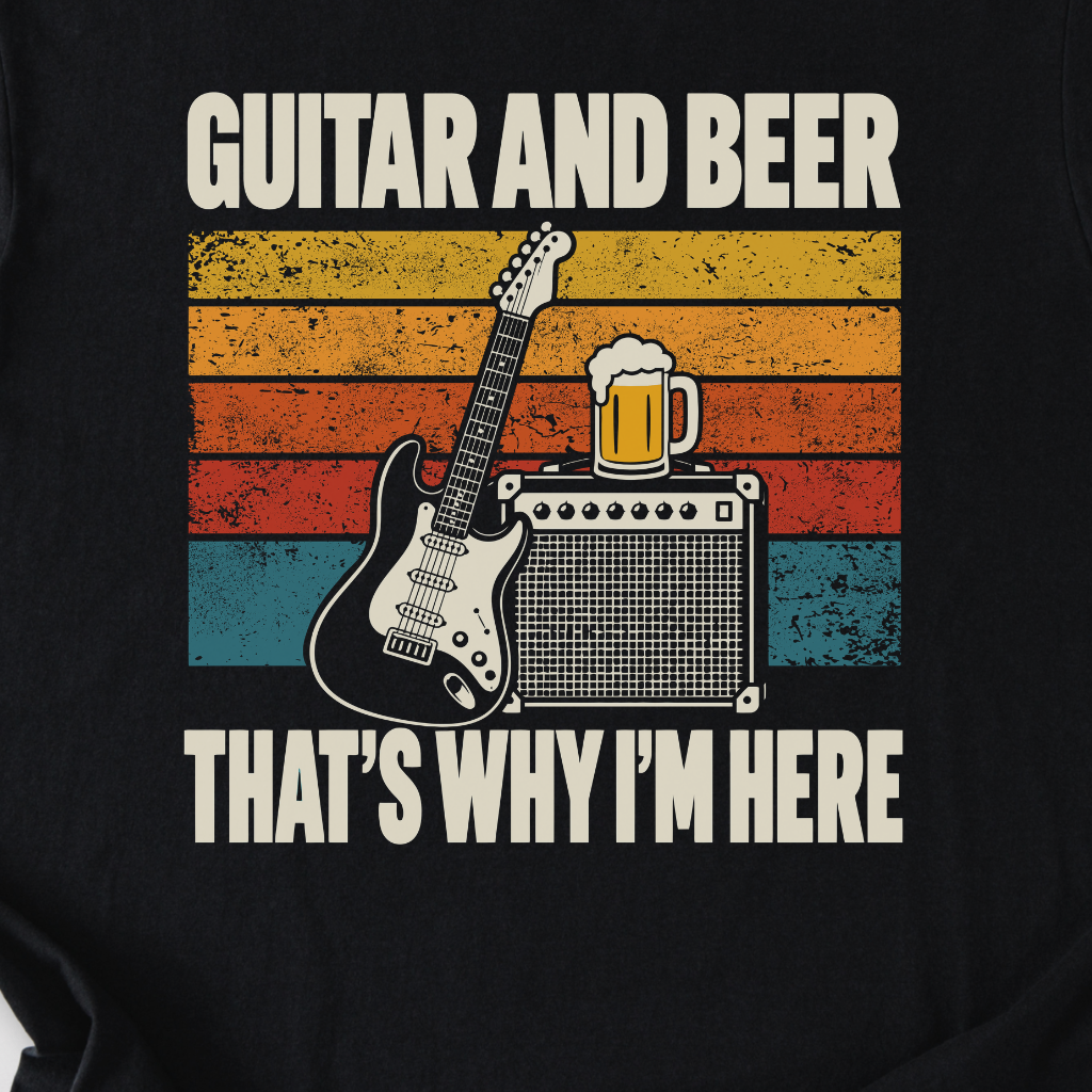 Why I'm Here Guitar T-Shirt