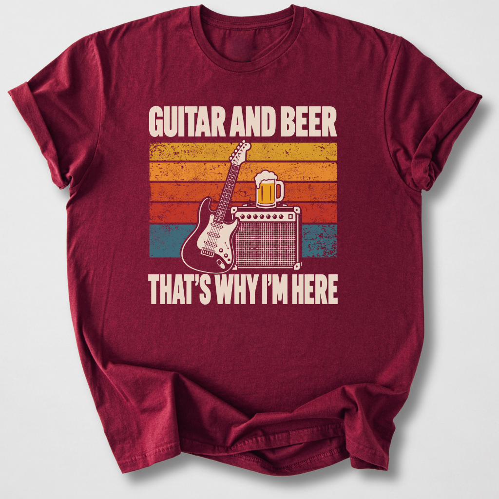 Why I'm Here Guitar T-Shirt