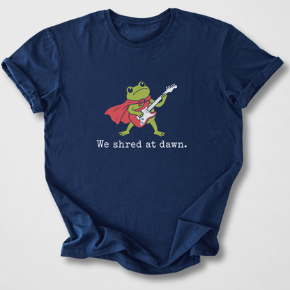 We Shred At Dawn Guitar T-Shirt