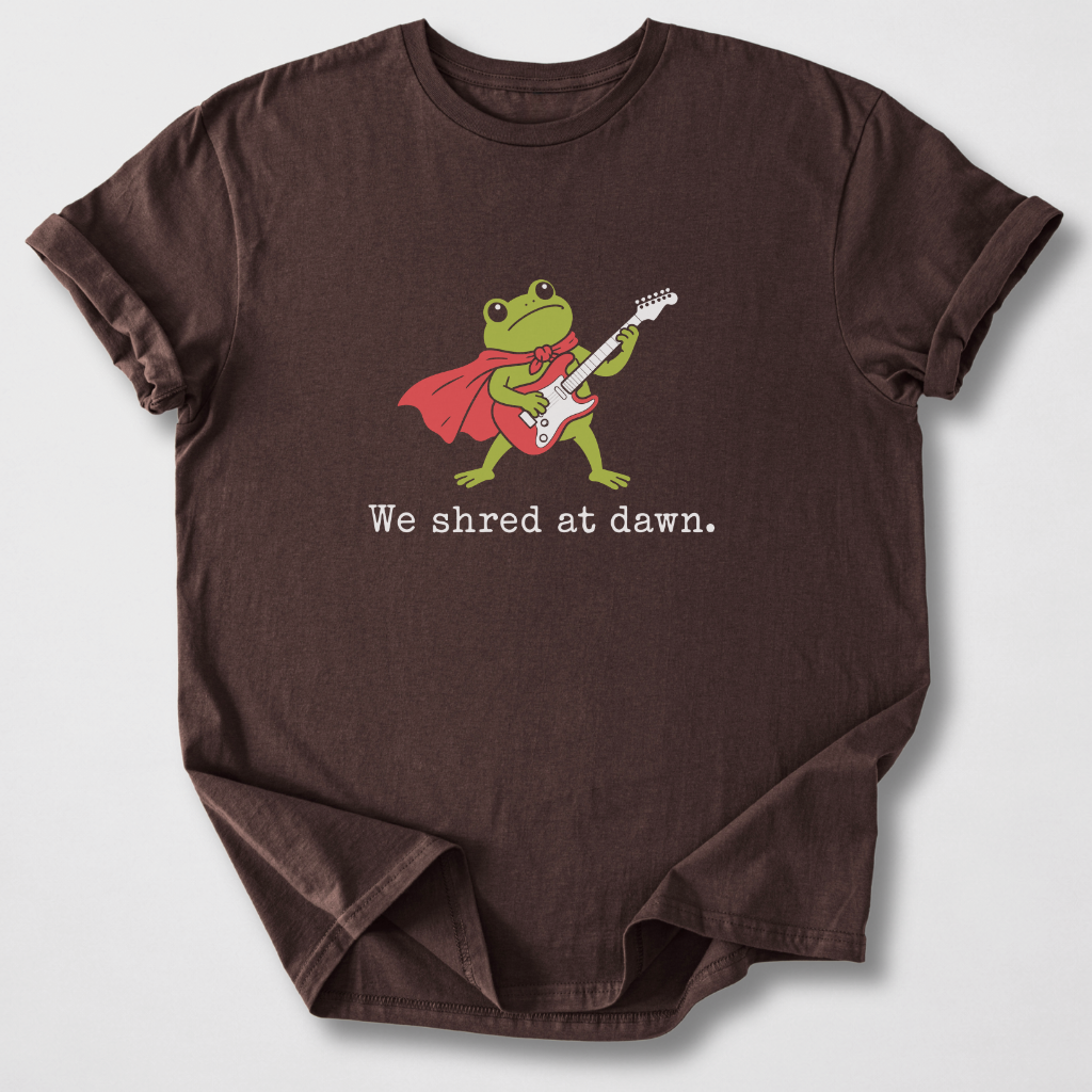We Shred At Dawn Guitar T-Shirt