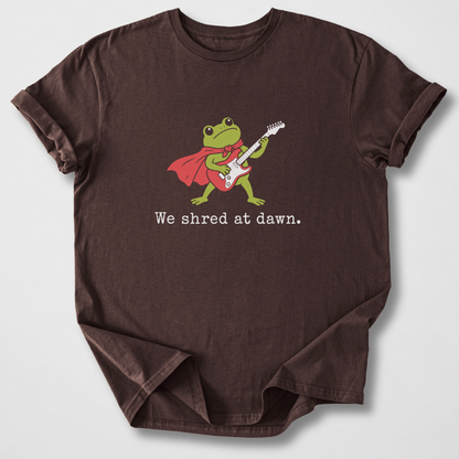 We Shred At Dawn Guitar T-Shirt