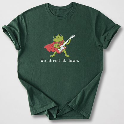 We Shred At Dawn Guitar T-Shirt