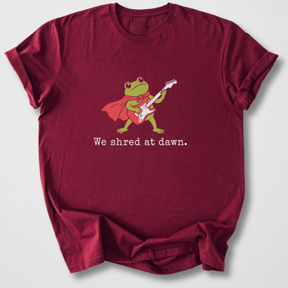 We Shred At Dawn Guitar T-Shirt