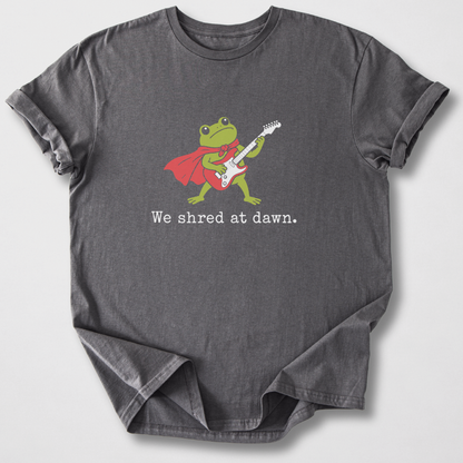 We Shred At Dawn Guitar T-Shirt
