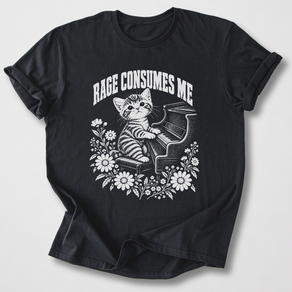 Rage Consumes Me Piano T-Shirt