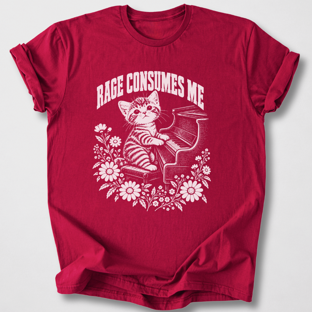 Rage Consumes Me Piano T-Shirt