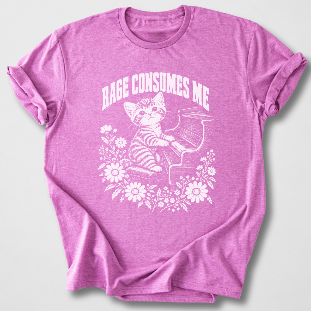 Rage Consumes Me Piano T-Shirt