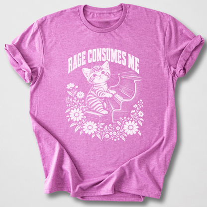 Rage Consumes Me Piano T-Shirt