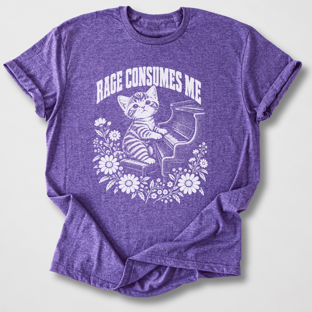 Rage Consumes Me Piano T-Shirt