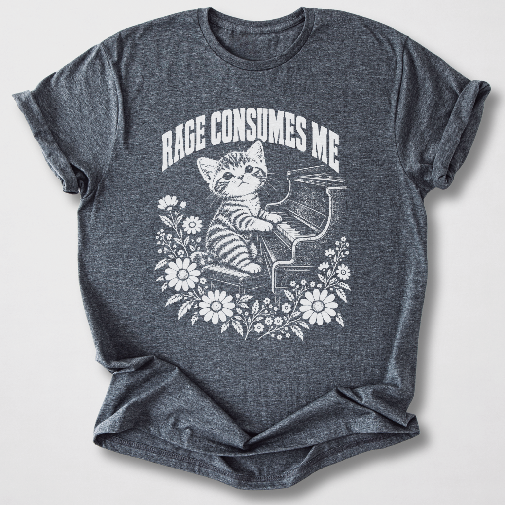 Rage Consumes Me Piano T-Shirt