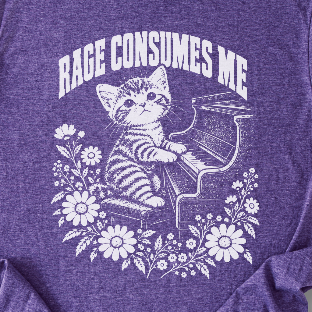 Rage Consumes Me Piano T-Shirt