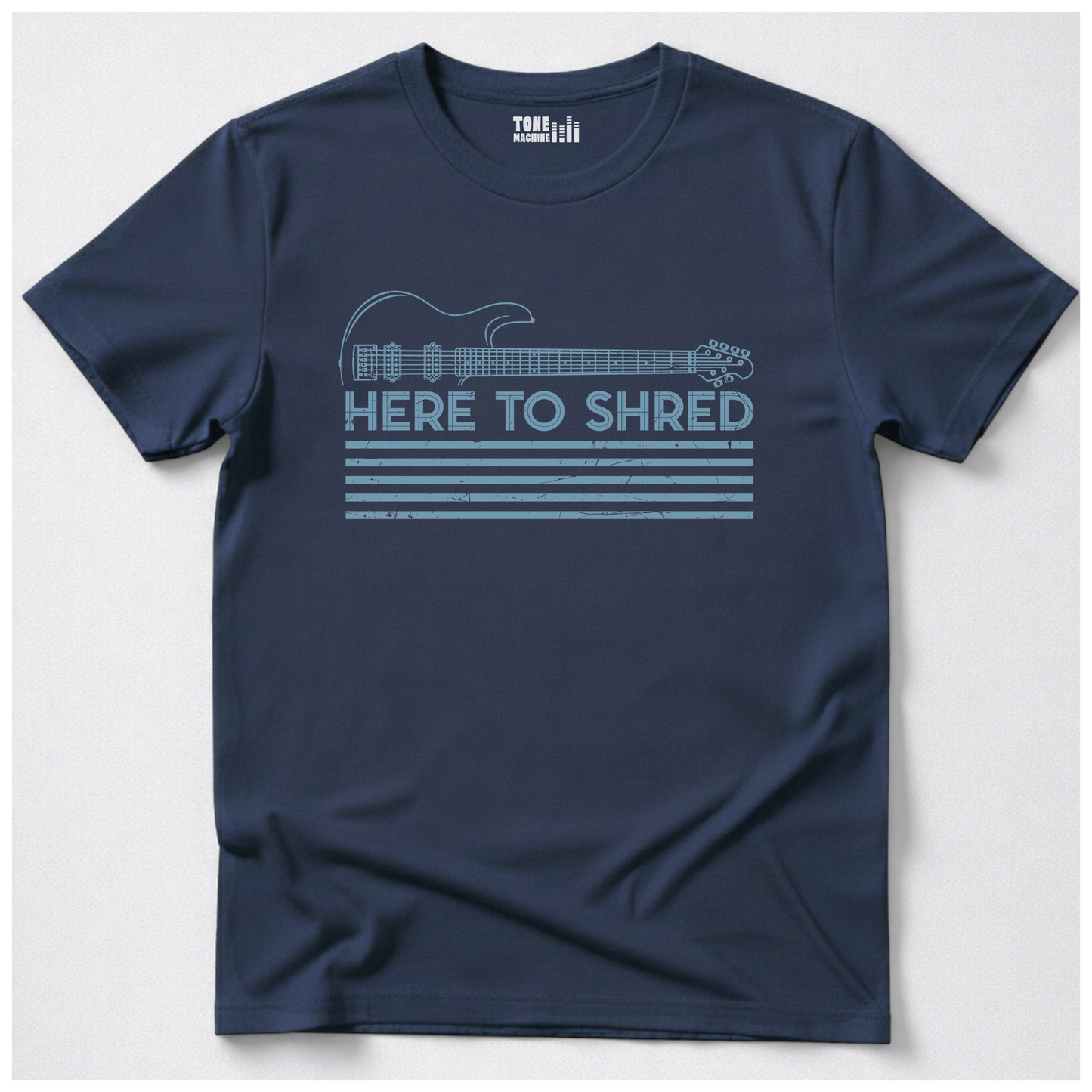 Here To Shred Guitar T-Shirt