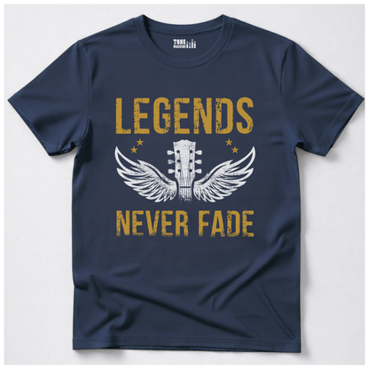 Legends Never Fade Guitar T-Shirt