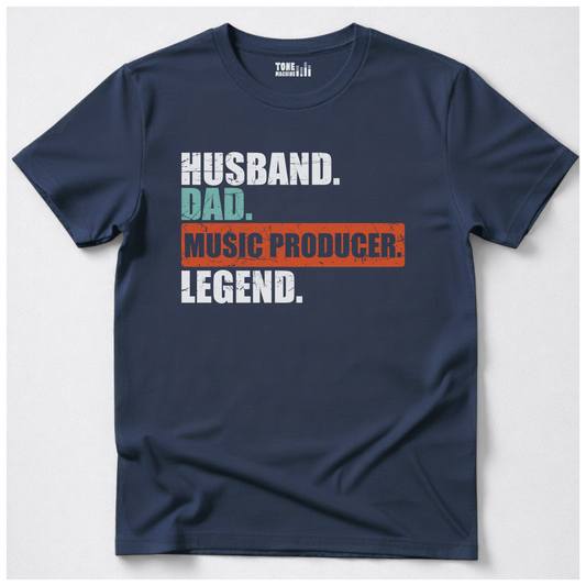 Husband Dad Music Producer Legend T-Shirt