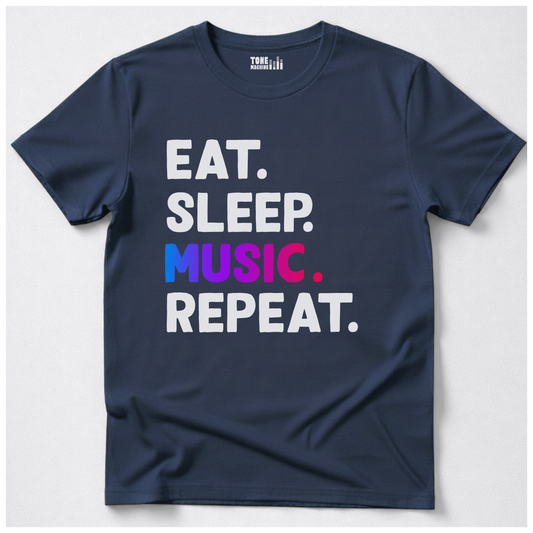 Eat Sleep Music Repeat T-Shirt