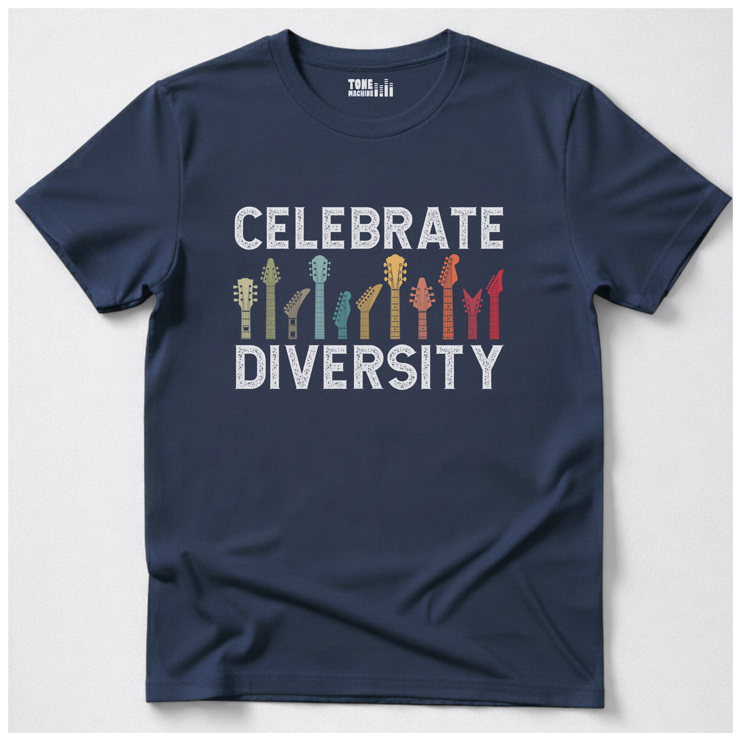 Celebrate Diversity Guitar T-Shirt