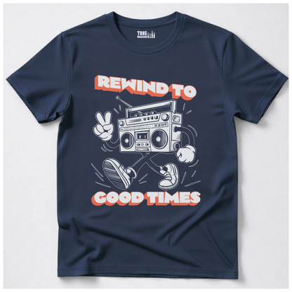Rewind To Good Times Retro T-Shirt