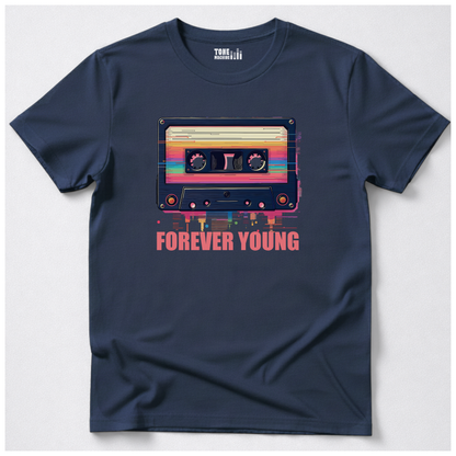 Forever Young Cassette Retro T-Shirt