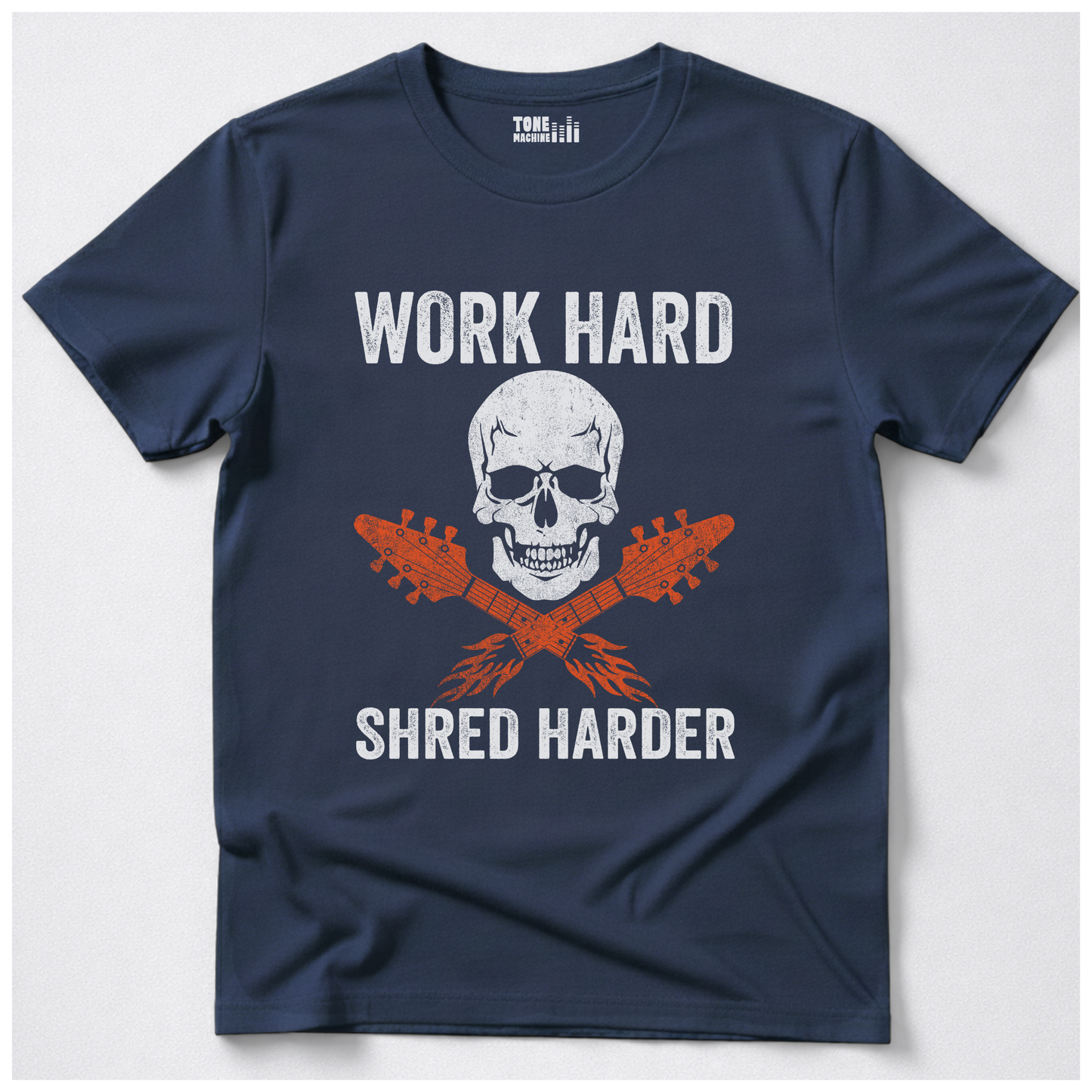Work Hard Shred Harder Guitar T-Shirt