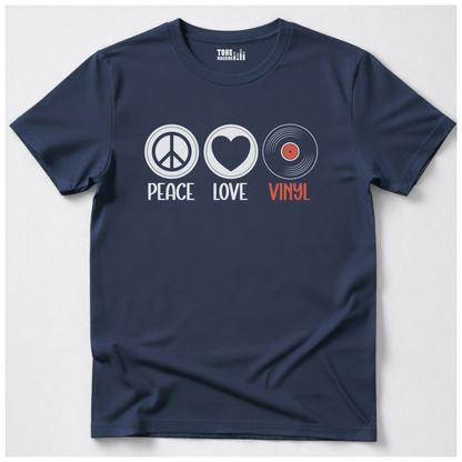 Peace Love Vinyl T-Shirt