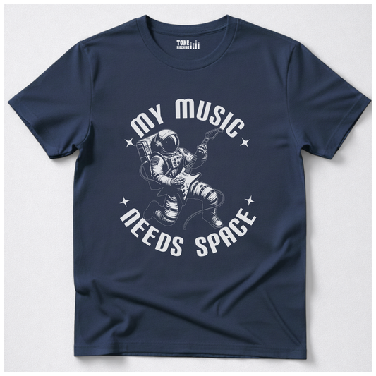 My Music Needs Space Guitar T-Shirt