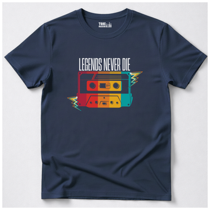 Legends Never Die Cassette Retro T-Shirt