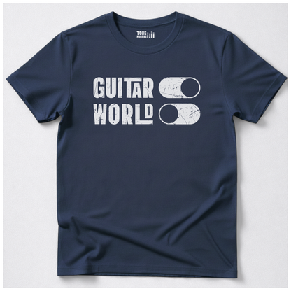 Guitar On World Off T-Shirt