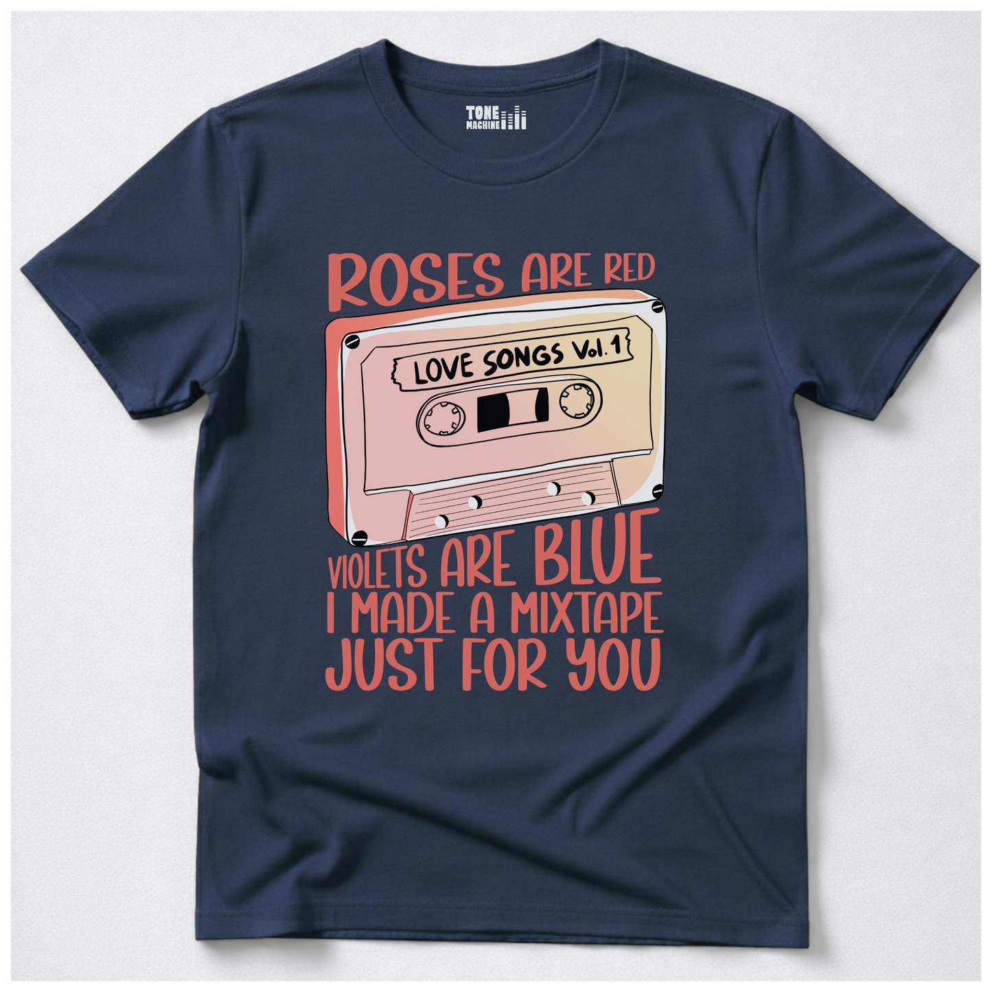 Roses Are Red Cassette Retro T-Shirt