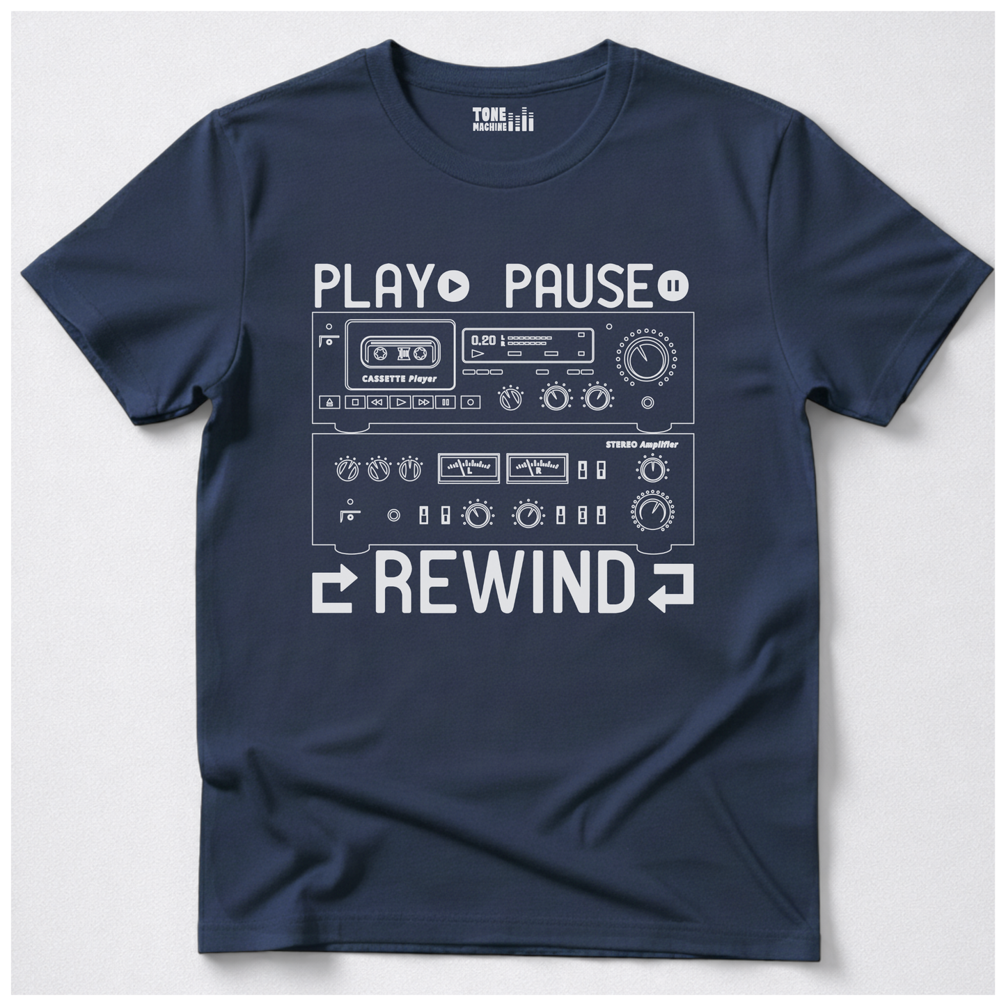 Play Pause Rewind Retro T-Shirt