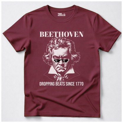 Beethoven Dropping Beats T-Shirt