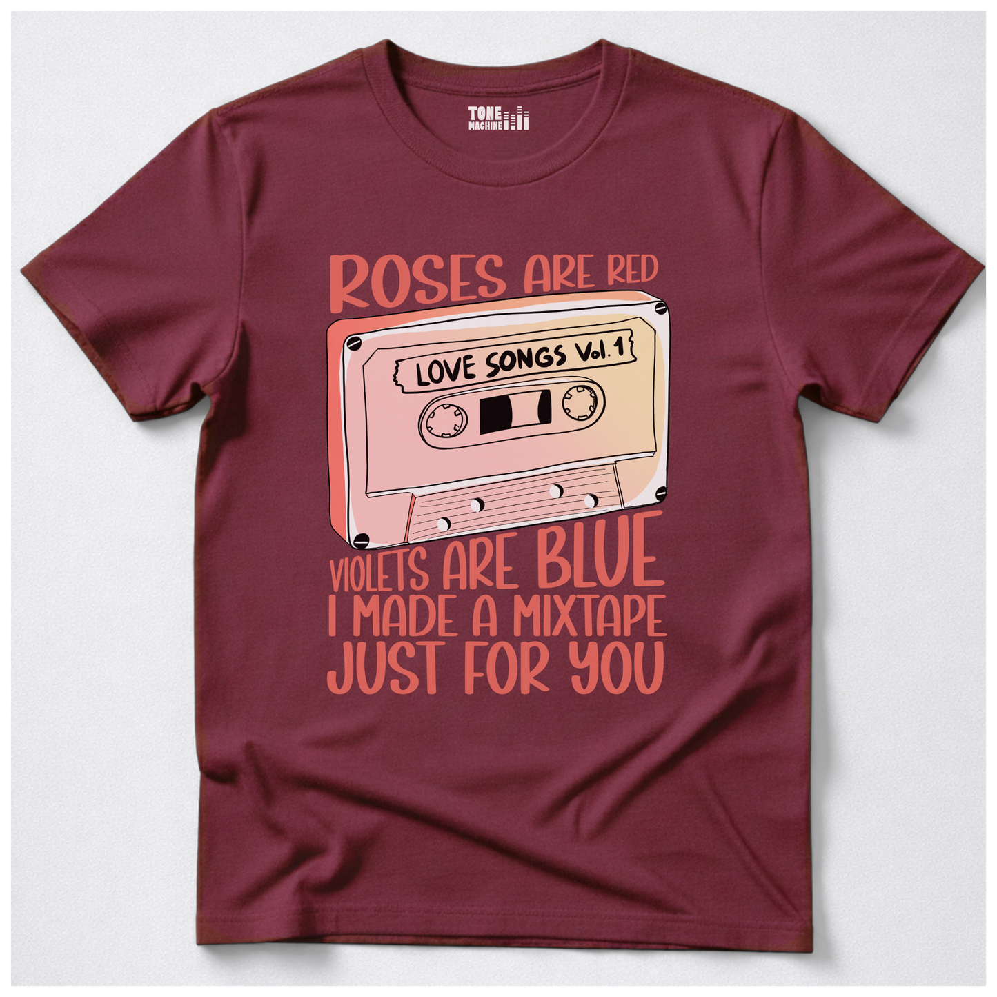 Roses Are Red Cassette Retro T-Shirt