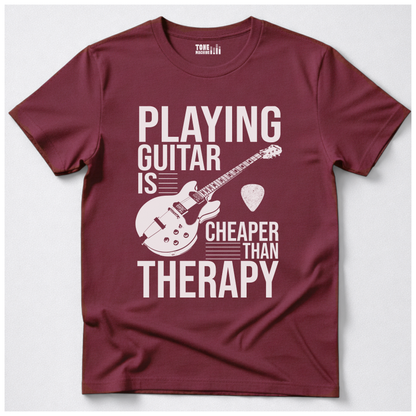 Playing Guitar Is Cheaper Than Therapy T-Shirt