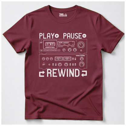 Play Pause Rewind Retro T-Shirt