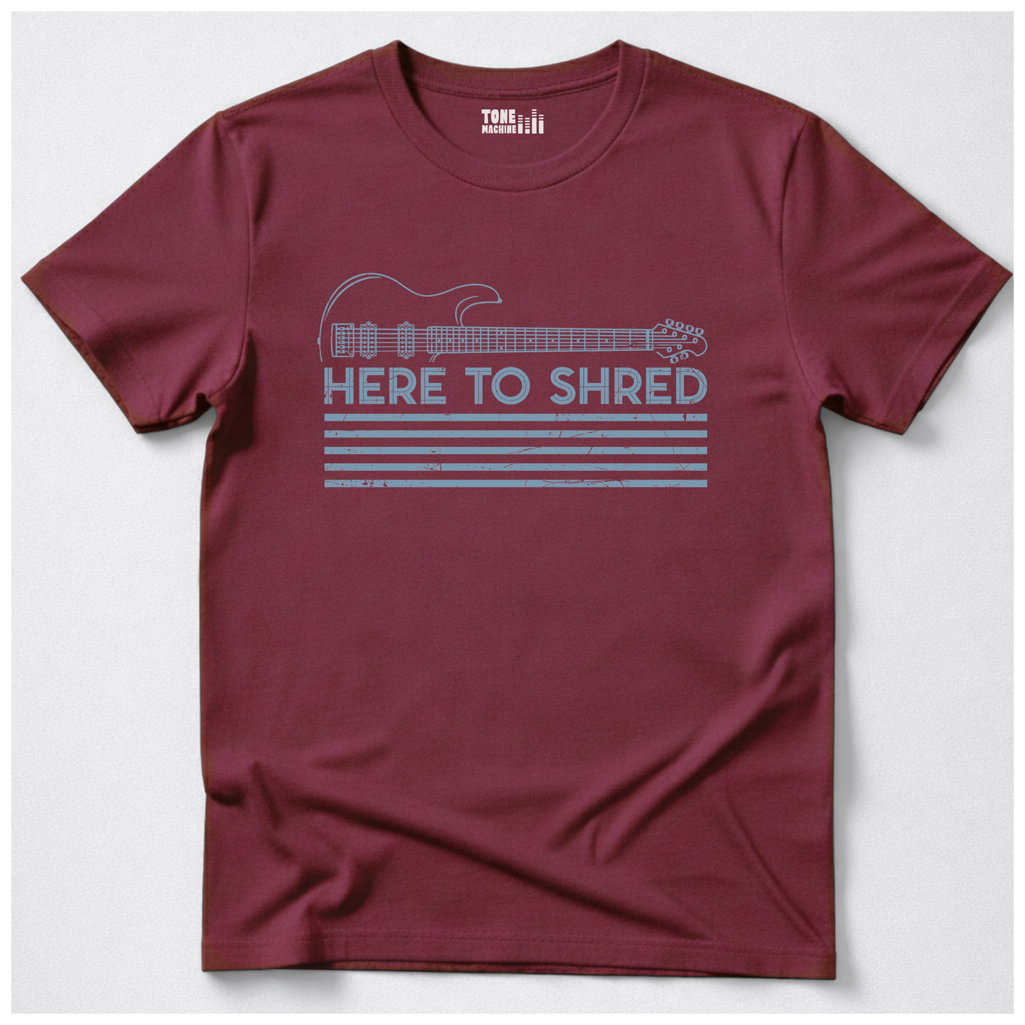 Here To Shred Guitar T-Shirt