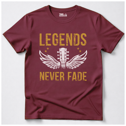 Legends Never Fade Guitar T-Shirt