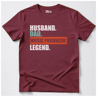 Husband Dad Music Producer Legend T-Shirt