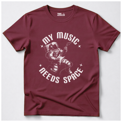 My Music Needs Space Guitar T-Shirt