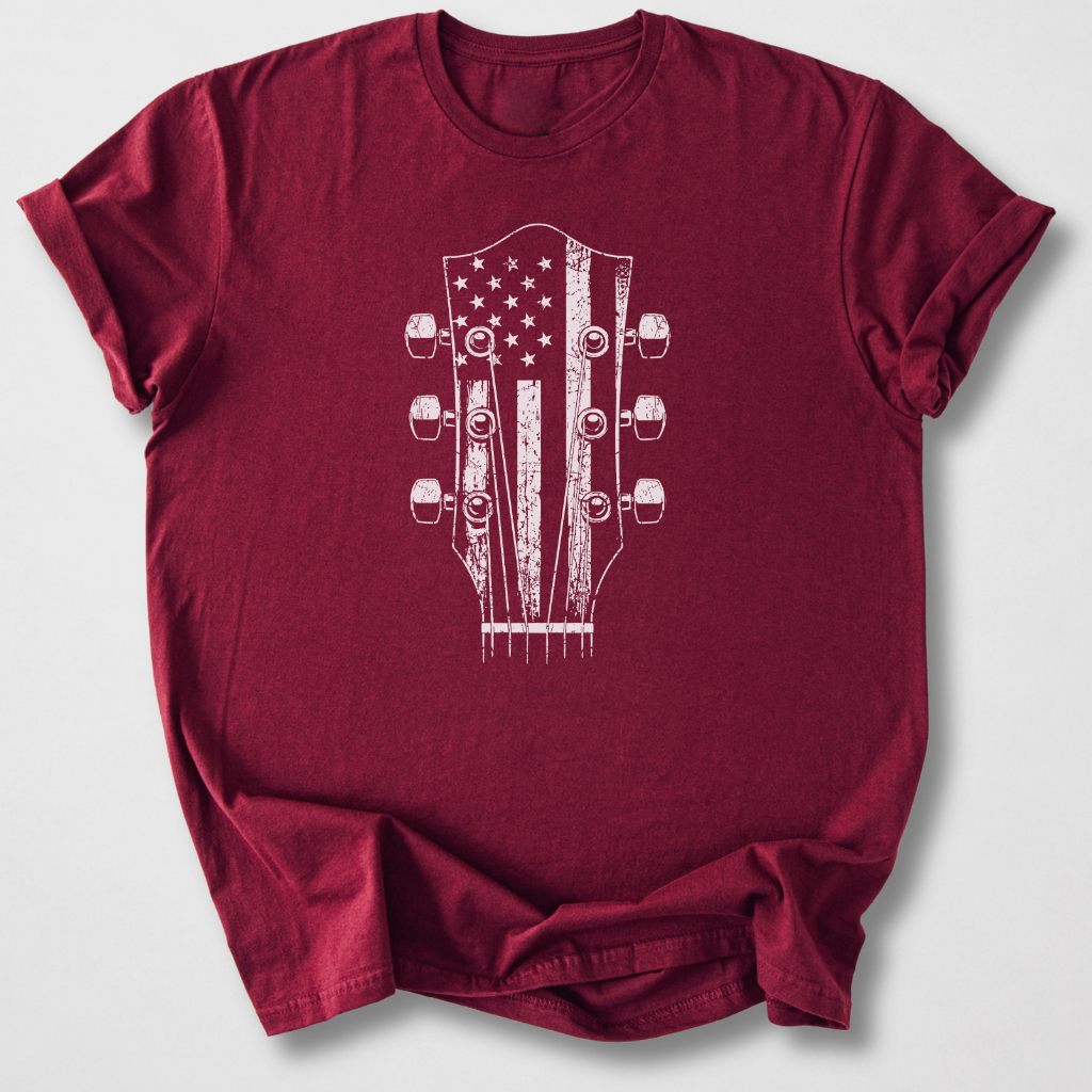 American Headstock Guitar T-Shirt